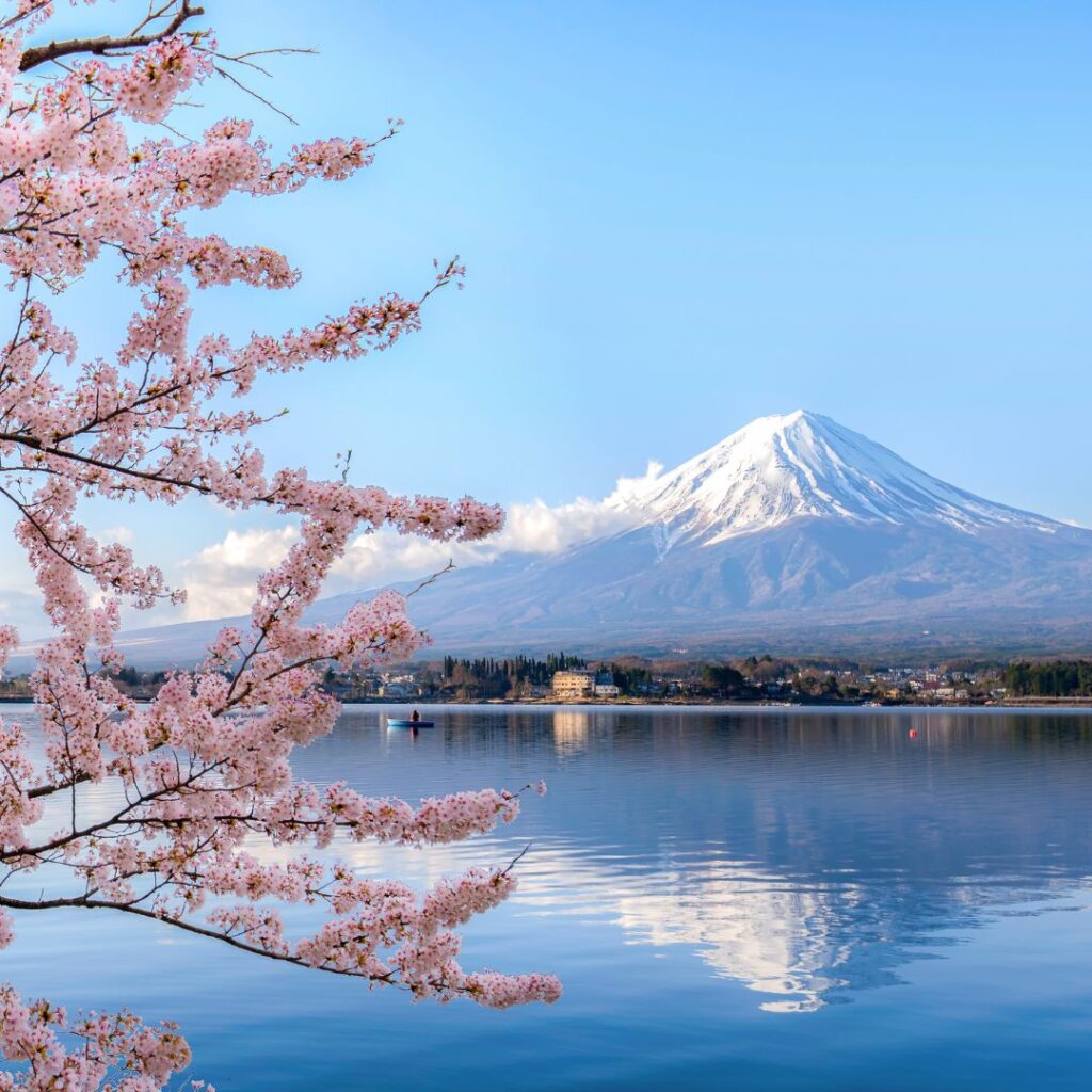 A picture of Mt Fuji in Japan